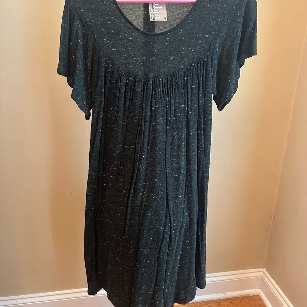 Dolan Dark Green Short Sleeve Dress